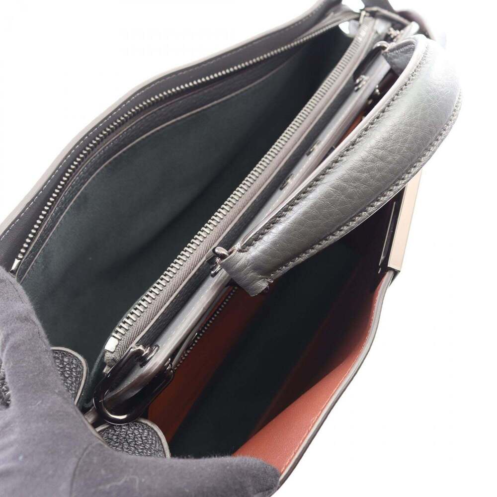 Fendi Peekaboo I.U Medium 2-Way Handbag, Leather, Men's, Gray (7VA529) - Picture 3 of 7